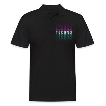 Techno Festival Dubstep Jumpstyle - Männer Poloshirt - Schwarz - Vorne - Kai (181cm)