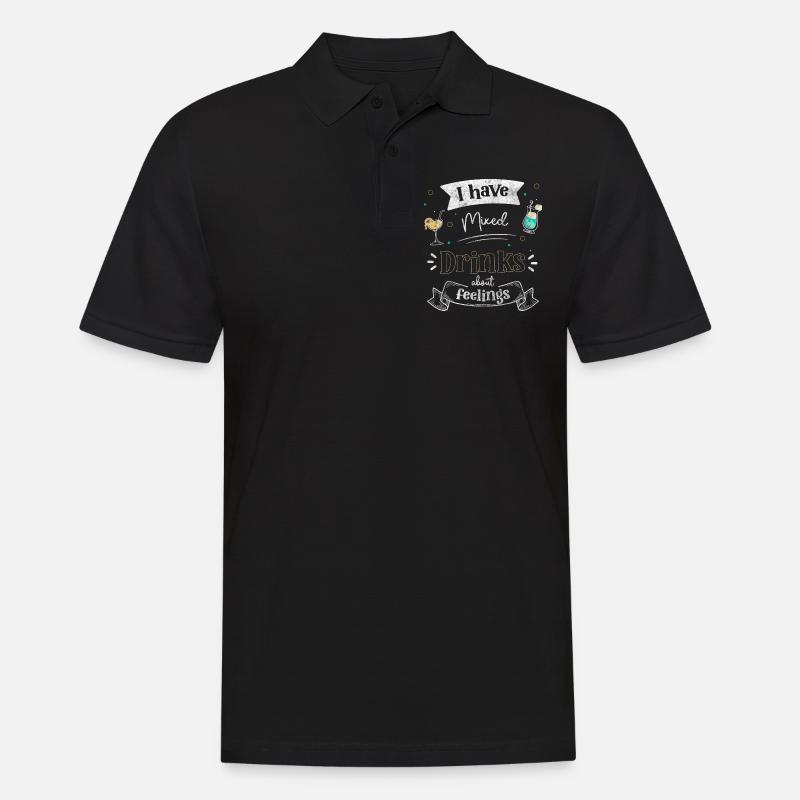 Bartender Beer Drinker Gin - Men's Polo Shirt - black