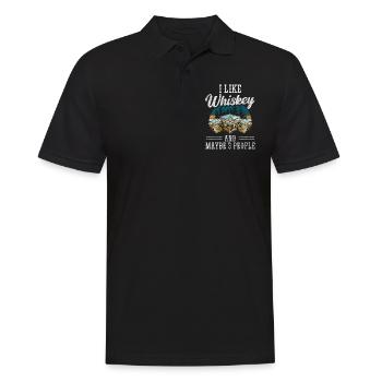 Rum Lifestyle Eiswürfel - Männer Poloshirt - Schwarz - Vorne - Kai (181cm)