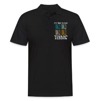 Tennis Hobby Winner Serve - Polo Homme - noir - Devant - Kai (181cm)