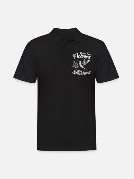 Kolibri Nature Love Nature - Men's Polo Shirt - black