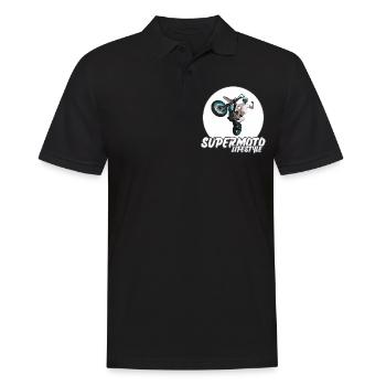 Supermotard / Supermotard / Supermotard Wheelie Bikers - Polo Homme - noir - Devant - Kai (181cm)