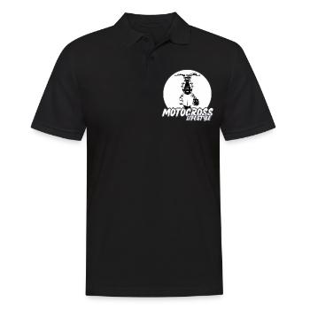 Motocross / Enduro / Freestyle mx / Dirtbike retro - Men's Polo Shirt - black - Front - Kai (181cm)