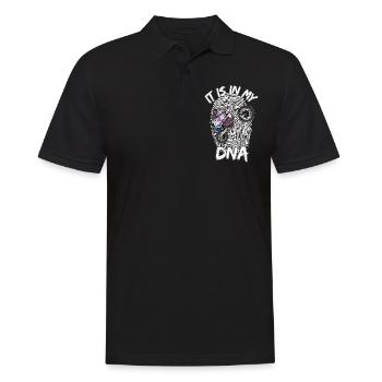 Motocross / Enduro / Freestyle mx / Dirtbike retro - Men's Polo Shirt - black - Front - Kai (181cm)
