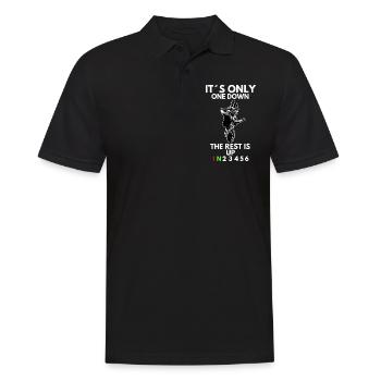 Supermoto / Supermotard / Supermoto Wheelie Biker - Polo Homme - noir - Devant - Kai (181cm)
