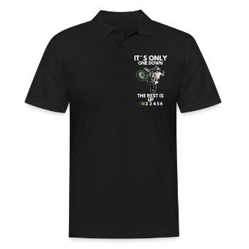Supermoto / Supermotard / Supermoto Wheelie Biker - Polo Homme - noir - Devant - Kai (181cm)
