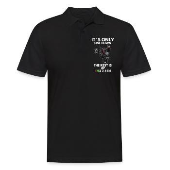 Supermoto / Supermotard / Supermoto Wheelie Biker - Polo Homme - noir - Devant - Kai (181cm)