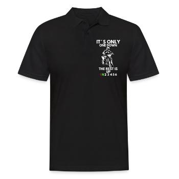 Supermoto / Supermotard / Supermoto Wheelie Biker - Polo Homme - noir - Devant - Kai (181cm)