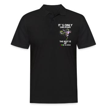 Supermoto / Supermotard / Supermoto Wheelie Biker - Polo Homme - noir - Devant - Kai (181cm)