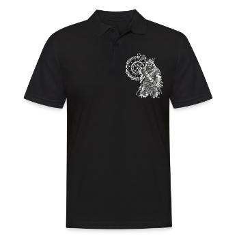 Vikings Rune nordique Vikings Valhalla Vikings - Polo Homme - noir - Devant - Kai (181cm)
