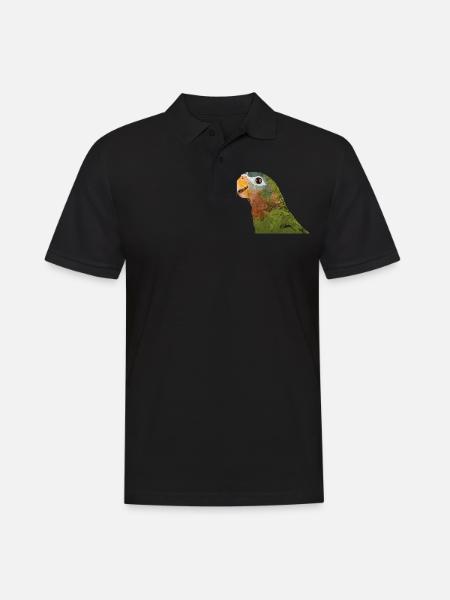 Yellow-billed Amazon - Men's Polo Shirt - black