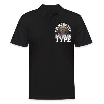 Je suis plus du type Ratletics Funny Rat Workout - Polo Homme - noir - Devant - Kai (181cm)