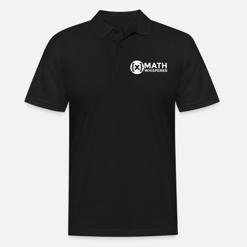 Mathe Flüsterer - Männer Poloshirt - Schwarz