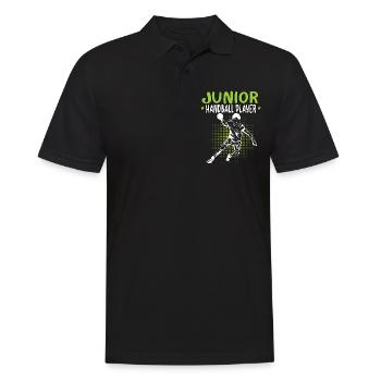 préfère jouer au handball Joueur de handball - Polo Homme - noir - Devant - Kai (181cm)