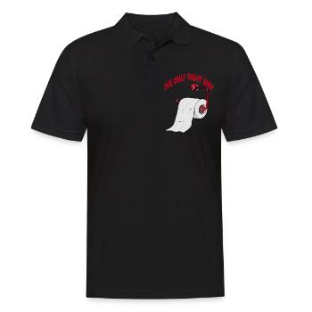Toilettenpapier Der Richtige Weg lustiges - Männer Poloshirt - Schwarz - Vorne - Kai (181cm)