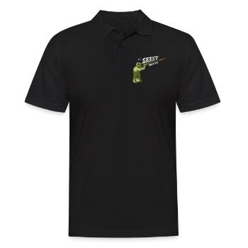 Skeet Schießen Tontauben - Männer Poloshirt - Schwarz - Vorne - Kai (181cm)
