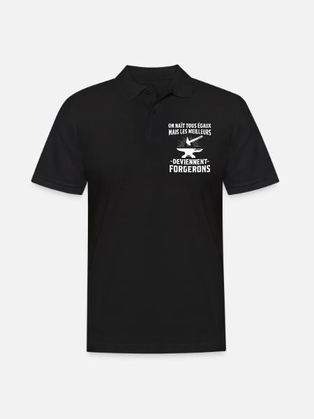 les meilleurs deviennent forgerons cadeau forgeron - Polo Homme - noir