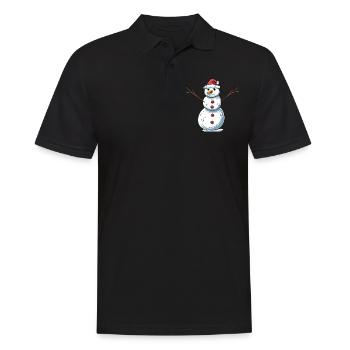 Drôle de bonhomme de neige - Polo Homme - noir - Devant - Kai (181cm)