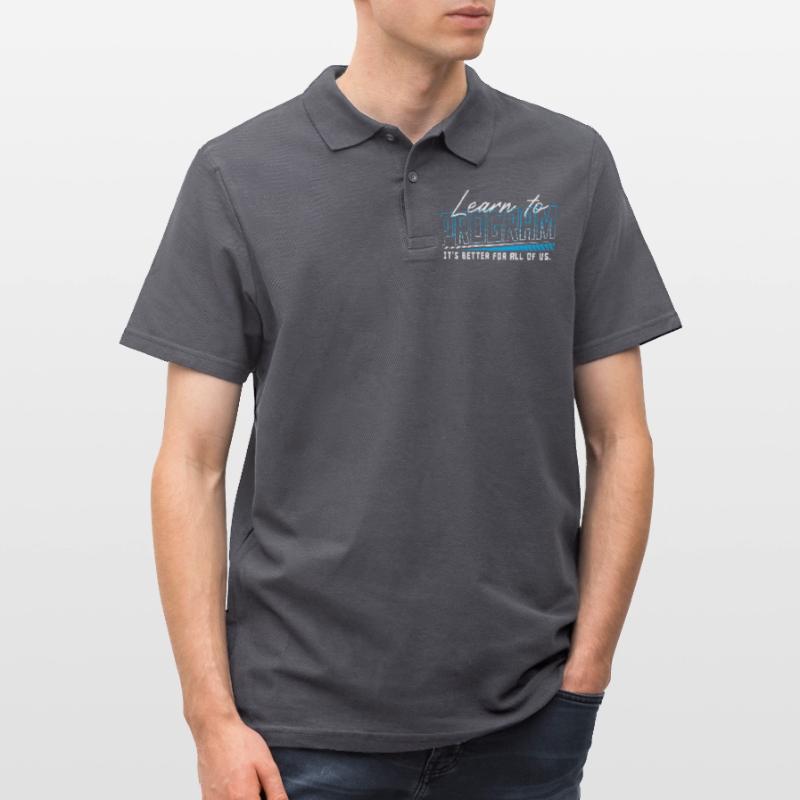 HTML Binary Code Hacking Programmer Men's Polo Shirt
