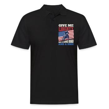 Flag Motocross Dirt Bike - Polo Homme - noir - Devant - Kai (181cm)
