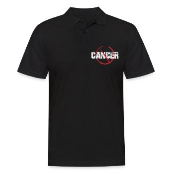 Beating Cancer - Männer Poloshirt - Schwarz - Vorne - Kai (181cm)