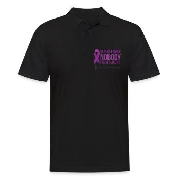 Together against pancreas - Men's Polo Shirt - black - Front - Kai (181cm)