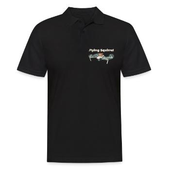 Flying squirrel - squirrel in quadcopter - Men's Polo Shirt - black - Front - Kai (181cm)