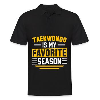 Le taekwondo est ma saison préférée - Polo Homme - noir - Devant - Kai (181cm)