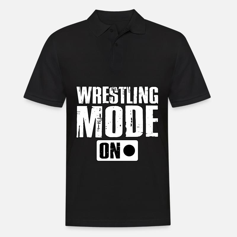 Wrestling-Modus Ein - Männer Poloshirt - Schwarz