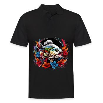 Poisson bar - Polo Homme - noir - Devant - Kai (181cm)