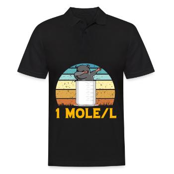 Mole Dabbing - Men's Polo Shirt - black - Front - Kai (181cm)