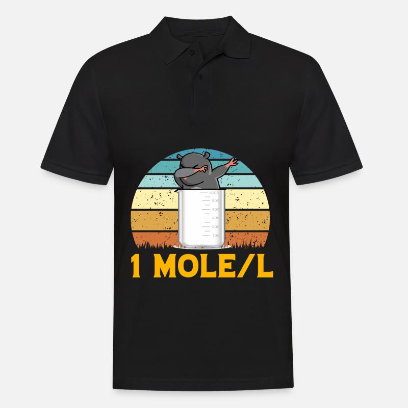 Mole Dabbing - Men's Polo Shirt - black