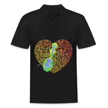 fourmi - Polo Homme - noir - Devant - Kai (181cm)