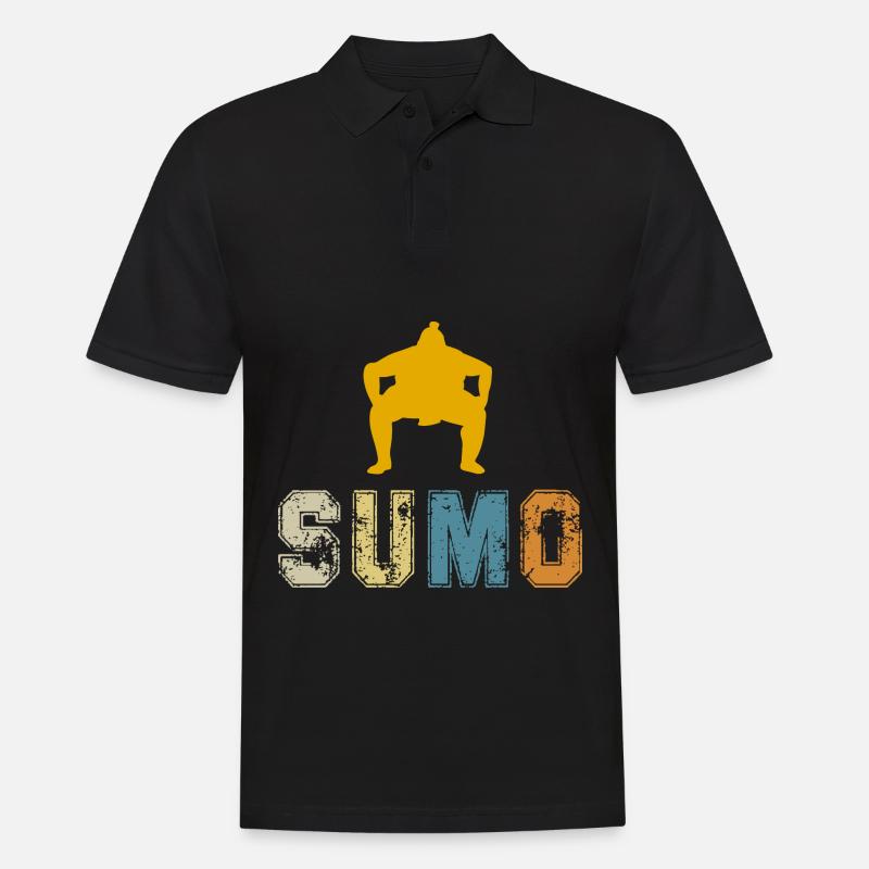 Sumo - Männer Poloshirt - Schwarz