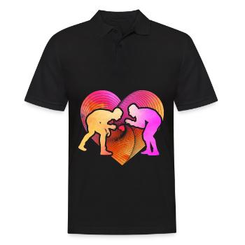 Lutte - Polo Homme - noir - Devant - Kai (181cm)