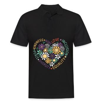 Autismus - Männer Poloshirt - Schwarz - Vorne - Kai (181cm)