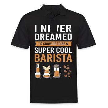 Espresso Caféine Barista Café - Polo Homme - noir - Devant - Kai (181cm)