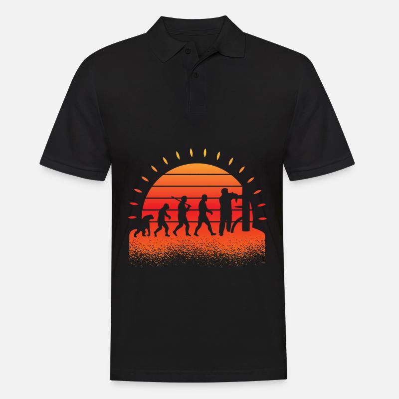 Évolution du Wing Chun - Polo Homme - noir