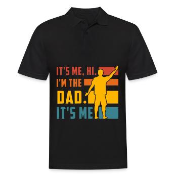 It's me Hi I'm the Dad it's me - Men's Polo Shirt - black - Front - Kai (181cm)
