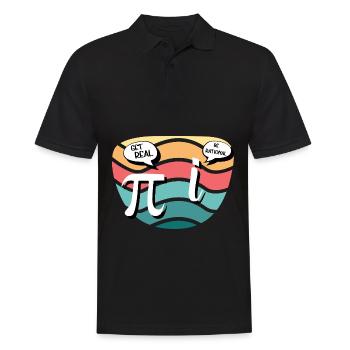 Mathe Humor Pi vs. imaginäre Zahl - Männer Poloshirt - Schwarz - Vorne - Kai (181cm)