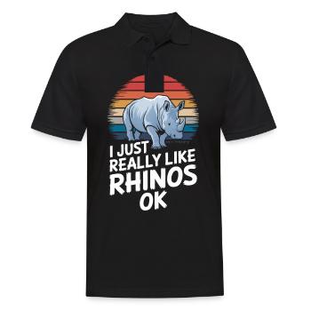 Rhinocéros Rhinocéros - Polo Homme - noir - Devant - Kai (181cm)