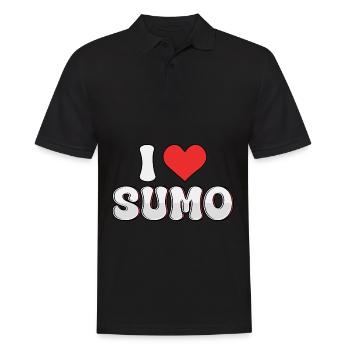 J’adore le sumo - Polo Homme - noir - Devant - Kai (181cm)