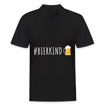 Bierkind Bier liebhaber fun - Männer Poloshirt - Schwarz - Vorne - Kai (181cm)