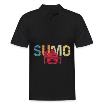 Sumo - Männer Poloshirt - Schwarz - Vorne - Kai (181cm)