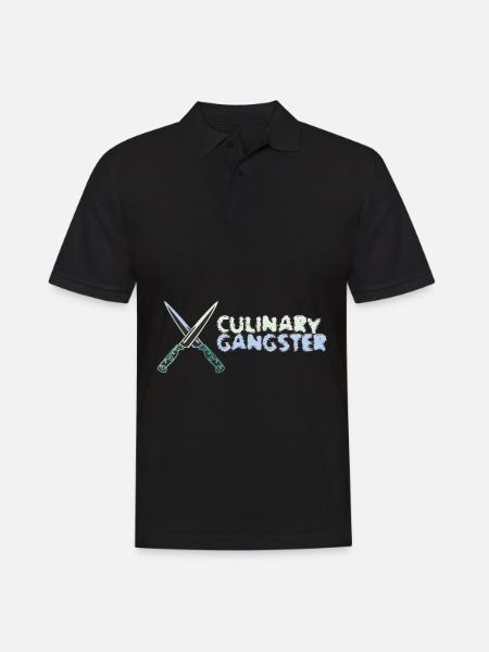 Kulinarischer Gangster Food Chef Kochen - Männer Poloshirt - Schwarz