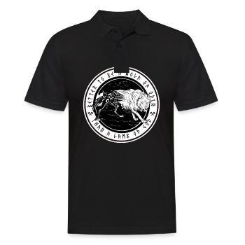 Rather a wolf of Odin than a - Men's Polo Shirt - black - Front - Kai (181cm)