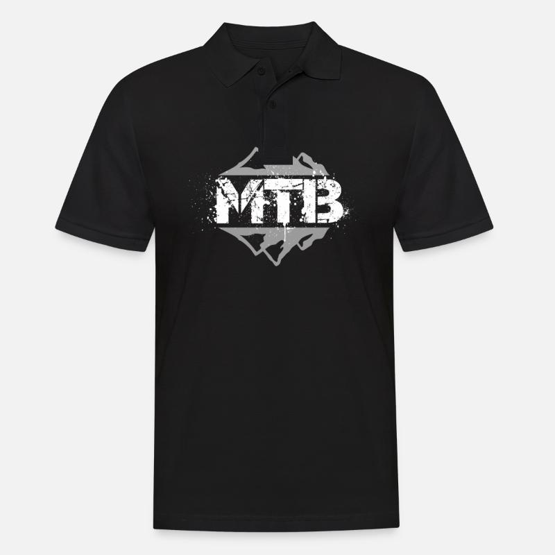 Cool VTT VTT Enduro Freeride Downhill - Polo Homme - noir