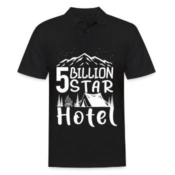 Camping Motorhome Van Vintage in caravan caravan - Men's Polo Shirt - black - Front - Kai (181cm)