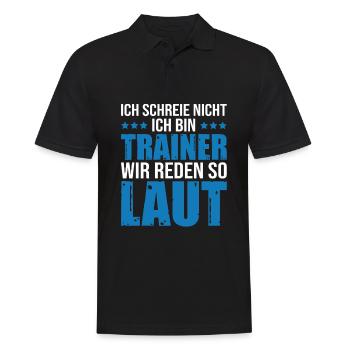 Fußballtrainer Spruch Bester Trainer Fußballcoach - Männer Poloshirt - Schwarz - Vorne - Kai (181cm)