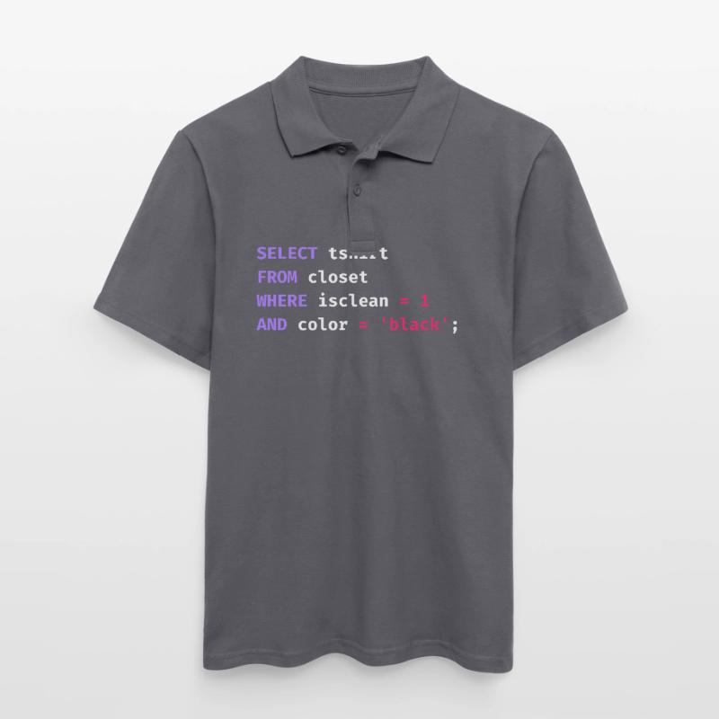 Programmierer Datenbank Wissenschaft Software Coder Lustig Männer Poloshirt